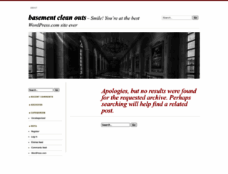 basementcleanouts.wordpress.com screenshot