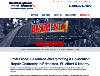 basementwaterproofingedmonton.com screenshot