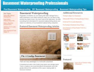 basementwaterproofingprofessionals.com screenshot