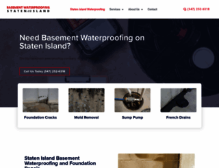 basementwaterproofingstatenisland.com screenshot
