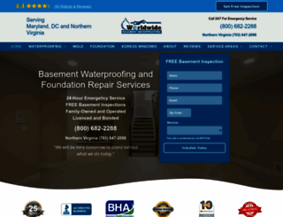 basementwaterproofingworldwide.com screenshot