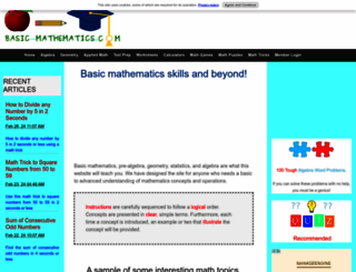 basic-mathematics.com screenshot