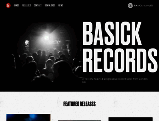 basickrecords.com screenshot