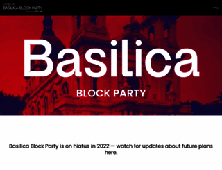 basilicablockparty.org screenshot