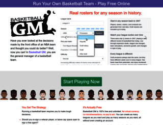 basketball-gm.com screenshot