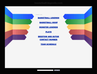 basketball-legends.com screenshot