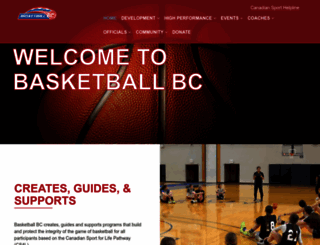 basketball.bc.ca screenshot