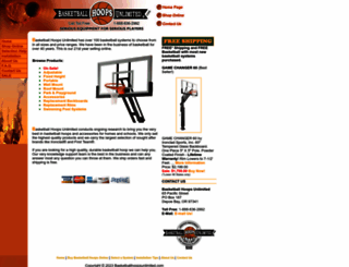 basketballhoopsunlimited.com screenshot