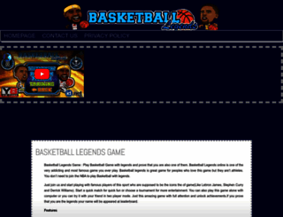 basketballlegendsgame.com screenshot