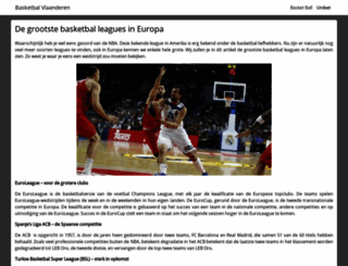 basketbalvlaanderen.org screenshot