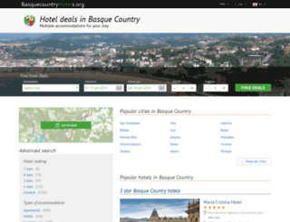 basquecountryhotels.org screenshot