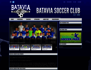 bataviasoccerclub.com screenshot