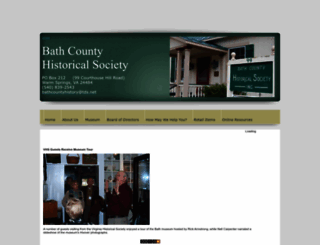 bathcountyhistory.org screenshot