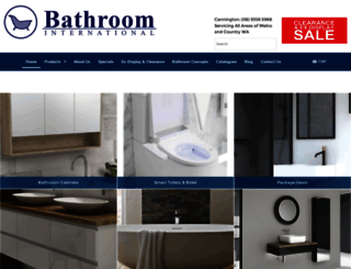 bathroominternational.com.au screenshot