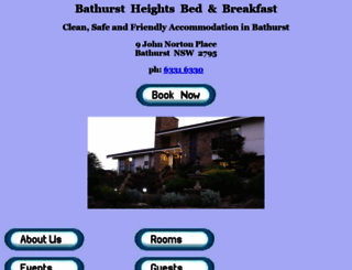 bathurstheightsbb.com.au screenshot