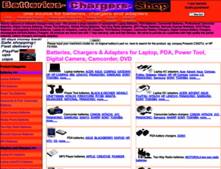 batteries-chargers-shop.com screenshot