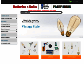 batteriesnbulbs.com screenshot