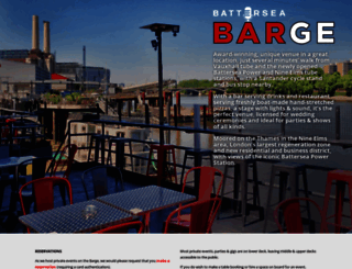 batterseabarge.com screenshot