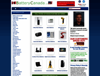 batterycanada.com screenshot