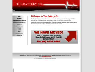 batteryco.com.au screenshot