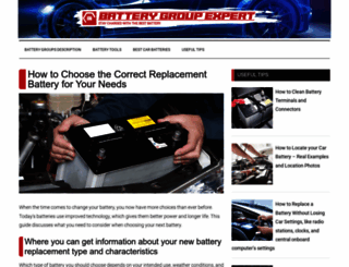 batterygroupexpert.com screenshot