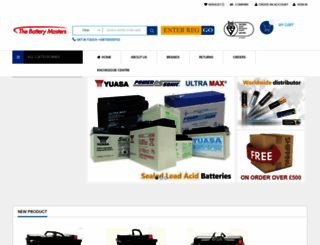 batterymasters.co.uk screenshot