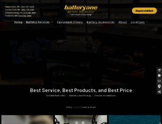 batteryoneinc.net screenshot