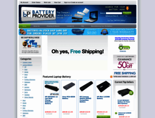batteryprovider.com screenshot