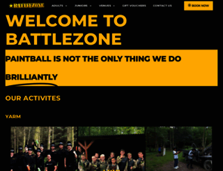 battlezonepaintball.co.uk screenshot