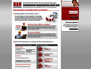 bau-ausschreibung.com screenshot