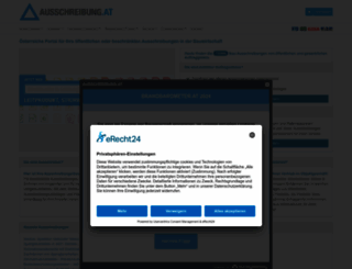 bauausschreibung.at screenshot