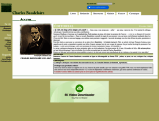 baudelaire.litteratura.com screenshot