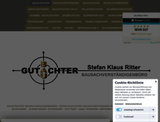 baugutachter-ritter.de screenshot