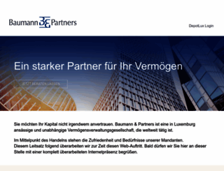 baumannandpartners.lu screenshot