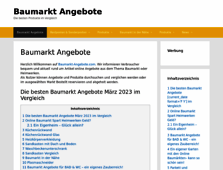 baumarkt-angebote.com screenshot