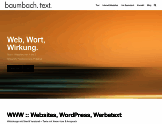 baumbach-text.de screenshot