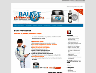 baume-referencement.com screenshot