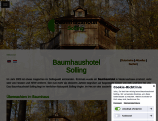 baumhaushotel-solling.de screenshot