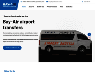 bayairtransfers.com.au screenshot