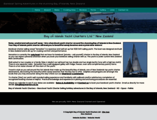baycharters.co.nz screenshot