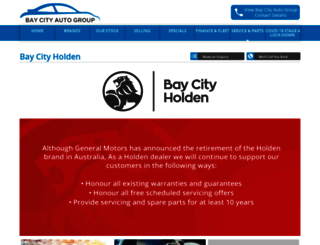 baycityholden.com.au screenshot