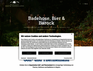 bayerisches-golf-und-thermenland.de screenshot