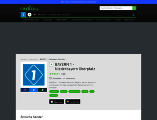 bayern1nopf.radio.de screenshot
