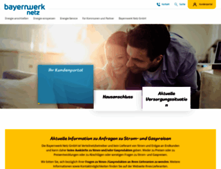 bayernwerk-netz.de screenshot