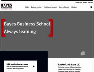 bayes.city.ac.uk screenshot