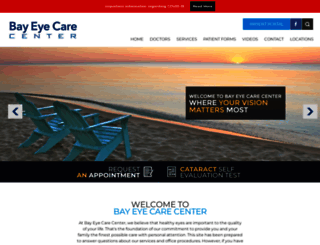 bayeyecarecenter.com screenshot