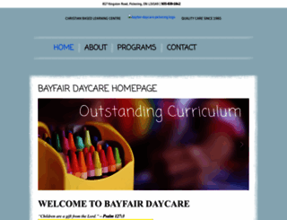 bayfairdaycare.com screenshot