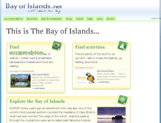 bayofislands.net screenshot