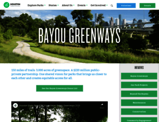 bayougreenways.org screenshot