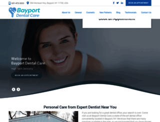 bayportdentalcare.com screenshot